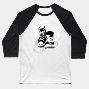 Chuck and Pearls Baseball T-Shirt